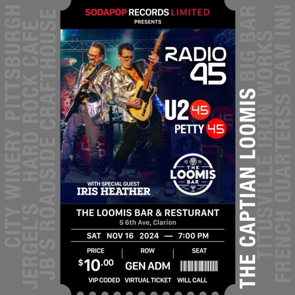 Radio 45 @ The Loomis — Nov 16 — General Admission Ticket